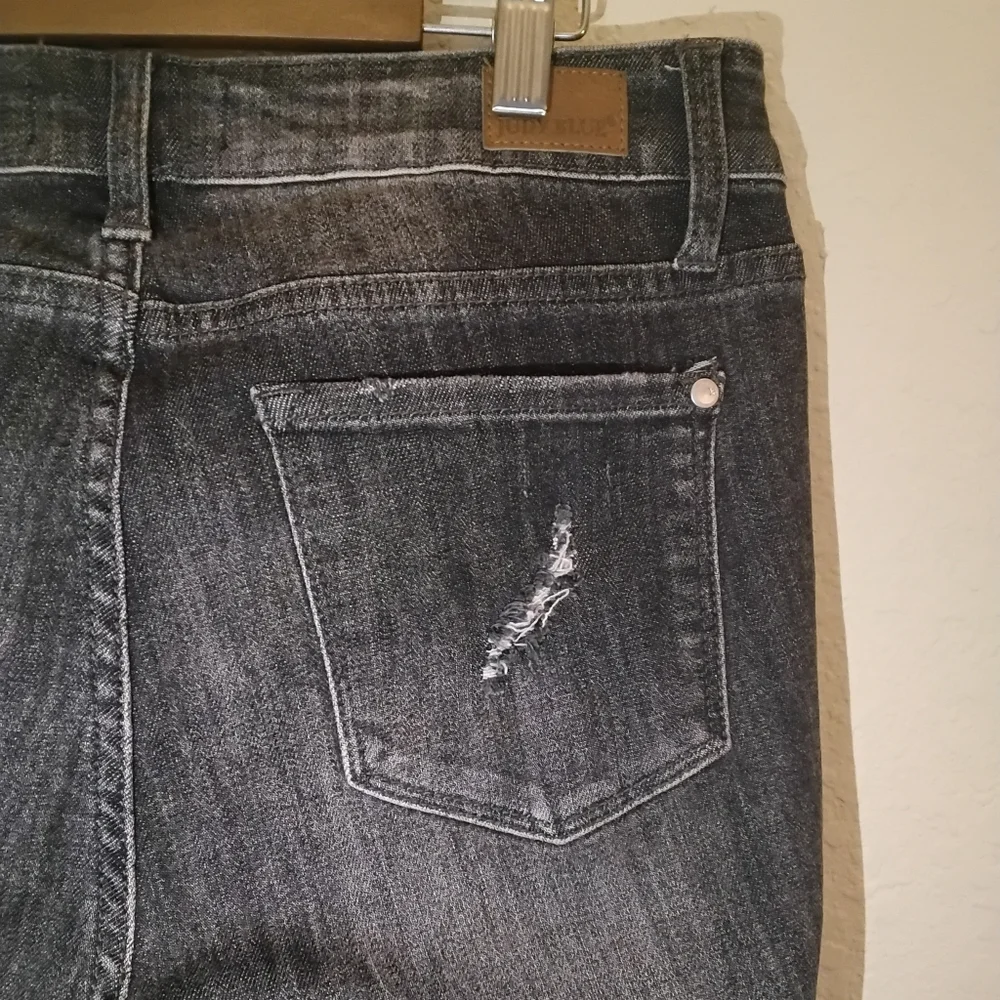 Judy Blue Womens Jeans Size 9/29 Black Distressed‎ Skinny Grunge Style Denim